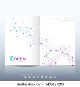 Modern Health care cover template design for a report and medical brochure design, flyer, leaflets for printing presentation. Healthcare cover template science design vector illustration.