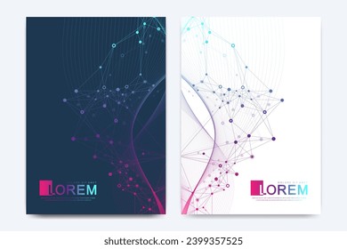 Modern Health care cover template design for a report and medical brochure design, flyer, leaflets for printing presentation Covid 19, coronavirus. Pandemic or epidemic concept. Vector illustration.