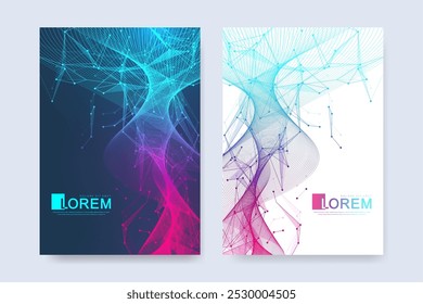Modern Health care cover template design for a report and medical brochure design, flyer, leaflets for printing presentation. Vector illustration.
