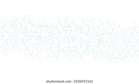 Cuidado de la salud moderno o diseño de fondo médico. Concepto de innovación sanitaria. Anuncio de Web de cabezal Horizontal. Fondo geométrico Abstractas con Formas hexagonales para medicina, ciencia, química