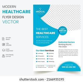 Modern Healthcare Flyer design Vector