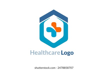 Modern Healthcare Logo Design, Medical and Wellness Concept, Vector Illustration for Clinic, Hospital, Pharmaceutical Company, Health Services, and Wellness Center