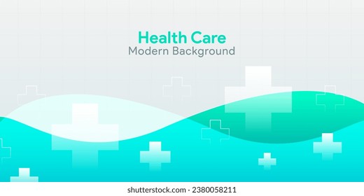 Modern healthcare and medicine background vector banner design with 