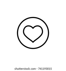 Modern heart line icon. Premium pictogram isolated on a white background. Vector illustration. Stroke high quality symbol. Heart icon in modern line style.