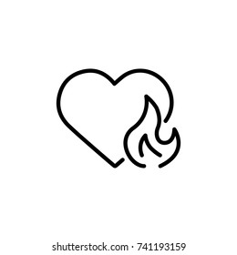 Modern heart line icon. Premium pictogram isolated on a white background. Vector illustration. Stroke high quality symbol. Heart icon in modern line style.