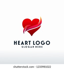 Eagle Logo Heart Design Combination Stock Vector (Royalty Free ...