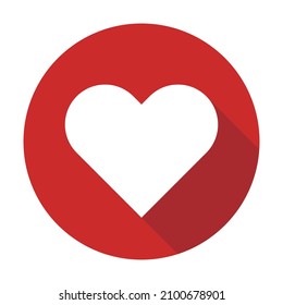 Modern heart mark icon. Vector .