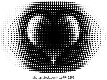 Modern heart vector - isolated modern vector background or halftone graphic element