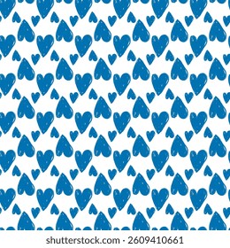 Modern Hearts Seamless Vector Pattern Design  