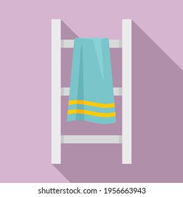 Modern heated towel rail icon. Flat illustration of Modern heated towel rail vector icon for web design