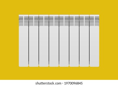 modern heating radiator in vector