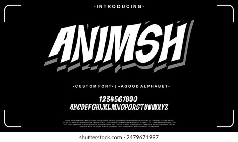 Modern Heavy Bold Font. Regular and Italic Typography urban style alphabet bold heavy fonts for fashion, sport, technology, digital, movie, logo design, vector illustration