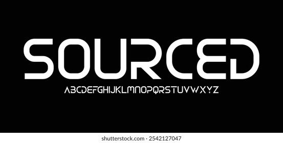 Fonte em negrito grosso moderna. Regular e Italic Typography estilo urbano alfabeto negrito fontes pesadas para moda, esporte, tecnologia, digital, filme, design de logotipo, ilustração vetorial
