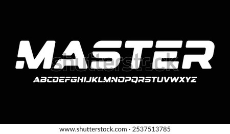 Modern Heavy Bold Font. Regular and Italic Typography urban style alphabet bold heavy fonts for fashion, sport, technology, digital, movie, logo design, vector illustration
