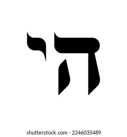 Modern Hebrew symbol chai meaning living.