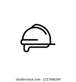 Modern helmet icon
