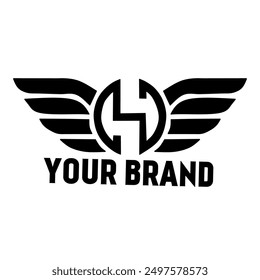 Modern Heraldic Wings Logo: A Representation of Elegance and Power