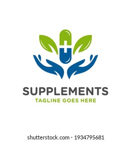 modern herbal medicine logo design