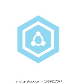 modern hexagon abstract logo design
