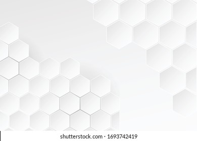 Modern hexagon background with abstract geometric design, perfect for digital projects, presentations, and websites with a sleek, futuristic look.