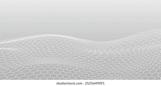 Modern hexagon background with abstract geometric design, perfect for digital projects, presentations, and websites with a sleek, futuristic look.
