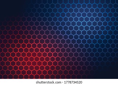 Modern hexagon background template design