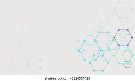 Modern hexagon background template. Vector design