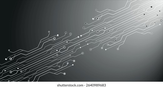 modern hexagon black background banner futuristic business data technology modern concept, polygon shape lines connecting link dark contrast.