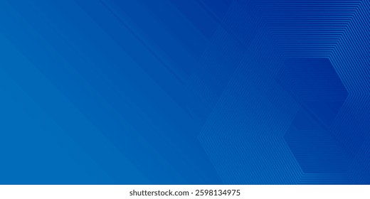 Modern Hexagon Blue Tech Finance Fintech Background Abstract Pixel Pattern Modern