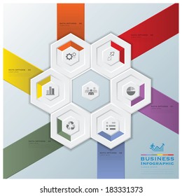 Modern Hexagon Business Infographic Design Template