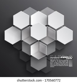 Modern Hexagon Design Background