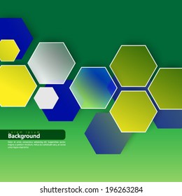 Modern Hexagon Design Background