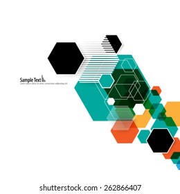 Modern Hexagon Design Background