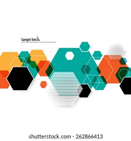 Modern Hexagon Design Background