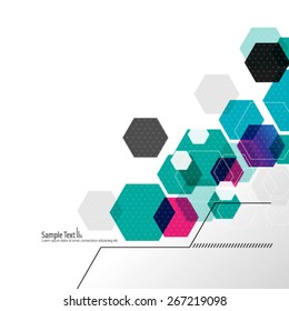 Modern Hexagon Design Background