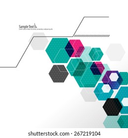 Modern Hexagon Design Background