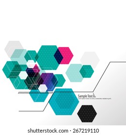 Modern Hexagon Design Background