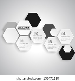 Modern Hexagon Design - eps10