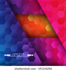 Modern Hexagon Geometric Design Background