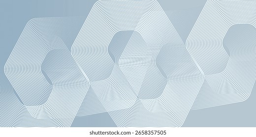 Moderno hexágono líneas de fondo gris. Franja geométrica simple moderna