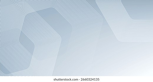 Moderno hexágono líneas de fondo gris. Franja geométrica simple moderna