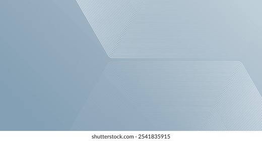 Modern hexagon lines on gray background simple art abstract