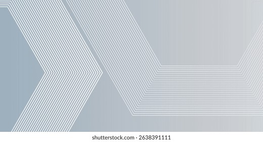 Modern hexagon lines on gray background. Geometric lines nice