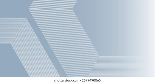 Modern hexagon lines on gray background. Geometric background