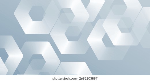 Modern hexagon lines on gray background. Geometric stripe line simple abstract modern
