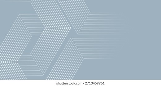 Modern hexagon lines on gray background. Geometric lines simple design modern art vector illustration eps10