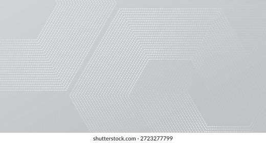 Linhas de hexágono modernas em fundo cinza. Linhas geométricas simples arte abstrata 