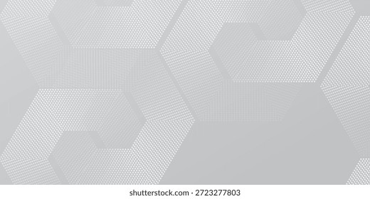 Linhas de hexágono modernas em fundo cinza. Geométrico dinâmico elegante