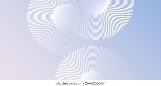 Modern hexagon lines on light mesh blue an pink background. Geometric stripe line art design for poster, brochure, cover, website, header, web banner, presentation at