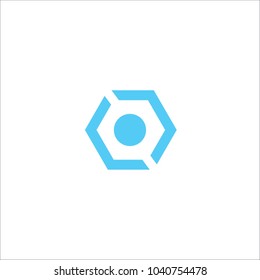 modern hexagon logo design